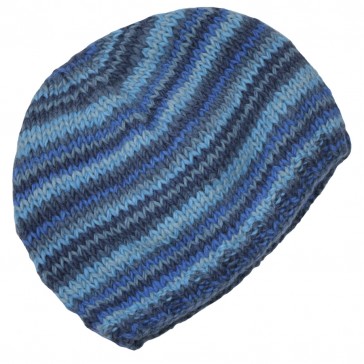 Blue fleece lined beanie