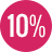 10% given to charity