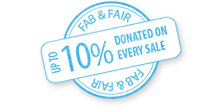 Up to 10% donated to charity
